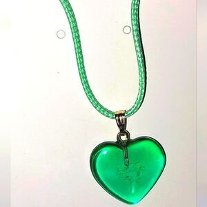 Beautiful glass heart necklace for women and girls